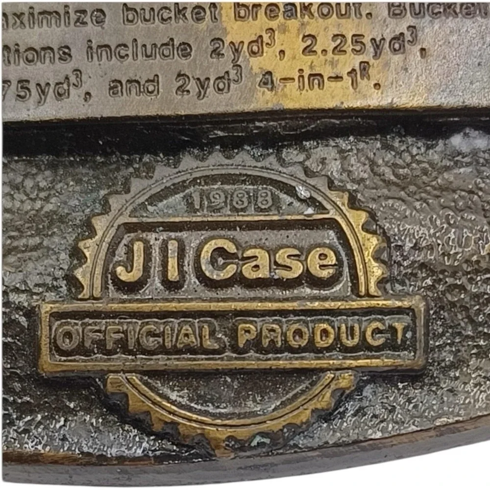 VTG CASE‎ 621 Wheel Loader Belt Buckle 1988 JI Official Product Siskiyou Brass